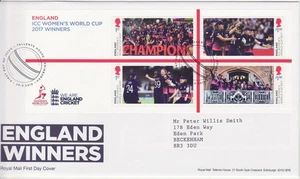 GB Stamps First Day Cover Cricket World Cup MS, women's, sport, medal SHS 2019 - Picture 1 of 1
