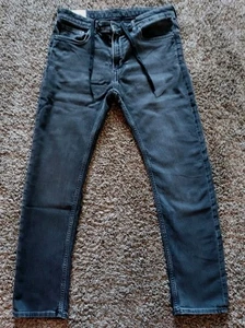 Pantalones de mezclilla y ajustados H&M - para hombre talla W34 X L30 - cremallera mosca - cordón  - Imagen 1 de 11