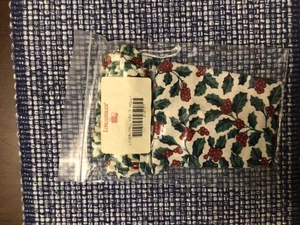Longaberger Tall Key Basket Liner Traditional Holly  210757 - Picture 1 of 2