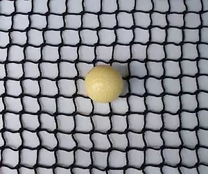 12' x 12' Golf Hockey Impact Backstop Net Black Square Nylon Net 1" Mesh #18 - Picture 1 of 3