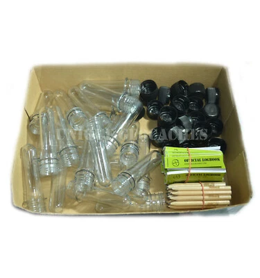 Set 25pcs PET Micro Geocaching container geocache Petling preform soda w logs - Image 1 of 4