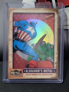 2024 Avengers Metal Universe A Soldiers Metal Captain America VS Dr. Doom - Imagen 1 de 2