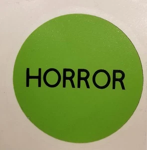 Adesivo decalcomania vinile stile horror VHS - Foto 1 di 2