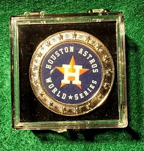 2021 Houston Astros World Series WinCraft Media Lapel Pin with Case NEW - Picture 1 of 2