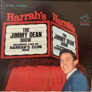THE JIMMY DEAN SHOW Live At Harrah’s Club Reno 1968 LP Vinyl Album RCA LSP-3890* - Picture 1 of 2