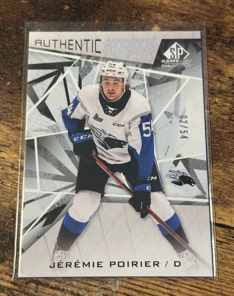 2021-22 Upper Deck SP Game Used CHL Edition /54 Jeremie Poirier #57 - Image 1 of 1