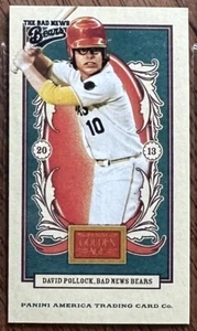 2013 Panini Golden Age Mini DAVID POLLOCK Red Caramels #149 Bad News Bears - Picture 1 of 2