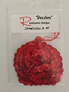 MIXED LOT OF 6 Renaissance Designs DAZZLERS Needlepoint Sequin Embellishments - Picture 1 of 6