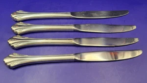 Oneida ENCHANTMENT 1985 Cube  Silverplate Set of 4 Dinner Knives 9" - Picture 1 of 4