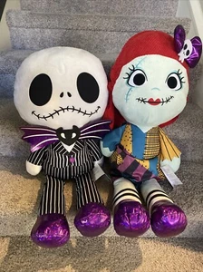 Jack Skellington & Sally Nightmare Before Christmas Jumbo Plush 30” Halloween  - Picture 1 of 12