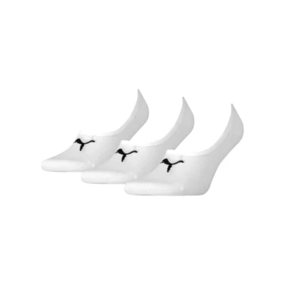PUMA FOOTIE SOCKS 3 PAIA WHITE SET KIT CALZE FANTASMINI UNISEX - Imagen 1 de 2