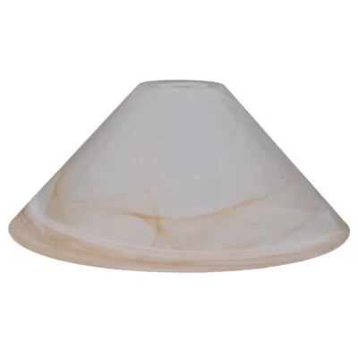 Schusterschirm Vestaschirm Schusterglas Ø 300mm Lampenglas Ersatzglas weiß amber - Bild 1 von 3