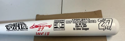 Vladimir Guerrero Sr HOF 18 Montreal Expos Signed COBATCO STAT Bat JSA - Image 1 of 2