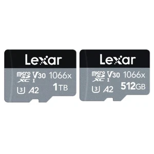 Lexar Professional 1066x 512GB 1TB microSDHC microSD Card U3 UHS-II A2 - Picture 1 of 5