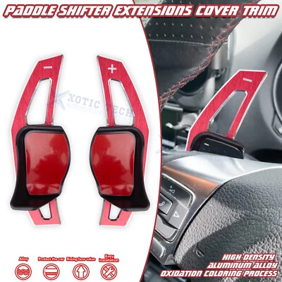 Tapicería de palanca de cambios extendida de paleta grande roja para Volkswagen Beetle 2013-15 Jetta 11-17 Foto 1 de 4