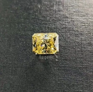 AAA++ 4 CTS Yellow Radiant Natural Diamond Stone VVS1 Loose Gemsto + 1 Free Gift - Imagen 1 de 7