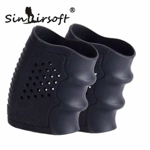 2 Stück/Pack Tactical Slip On Rubber Grip Handschuh Anti Rutsch Hülle für Glock Pistole - Bild 1 von 7