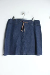 Select Womens Vintage 00s Tie Front Denim Skirt - Blue - Size 12 (VC6) - Picture 1 of 3