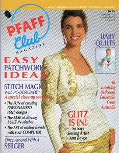 PFAFF CLUB Magazine Number 3, 1992 Sewing Machine Applique Baby Quilts Pullen - Imagen 1 de 1