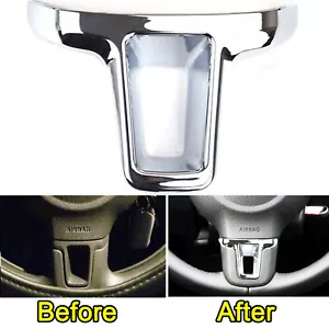 For VW Jetta Golf MK6 Polo Bora Car Accessories Chrome Steering Wheel Cover Trim - Picture 1 of 6
