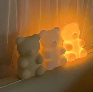 Monosmile Jelly Bear Bébé Line Mood Light, Newborn Baby Room Lamp, Nursing Light - Picture 1 of 25