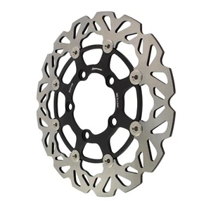 Front Brake Disc FITS KAWASAKI NINJA ZX-6R ZX-6RR 03-04 Front Floating Wavy Disc - Picture 1 of 1