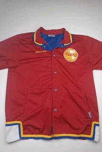 Vintage PLATINUM FUBU Harlem Globetrotters Warmup Jacke Basketball Trikot rot - Bild 1 von 12