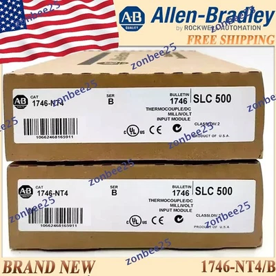 Brand New AB 1746-NT4 ser B SLC 500 Input Module 1746 NT4 US 1746-NT4/B Free Tax - Image 1 of 4