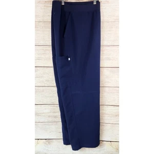 Figs 6XL Drawstring Pants Blue Technical Collection Pull On Scrubs Navy Blue  - Picture 1 of 7
