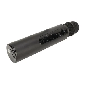 (Black)Wireless Capacitor Microphone Dual Speaker Karaoke Portable Microphon OB - Picture 1 of 12