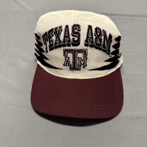 Vintage Texas A&M Aggies Hat Cap Snapback Logo Athletic Diamond Cut NCAA - Picture 1 of 11