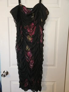 Torrid Sexy Black Bodycon Date Night Little Black Dress Plus Size 2 2X New NWT - Picture 1 of 4