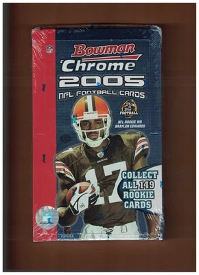 2005 BOWMAN CHROME Football Factory Sealed Hobby Box 18/4 AARON RODGERS ROOKIE?? - Image 1 of 2