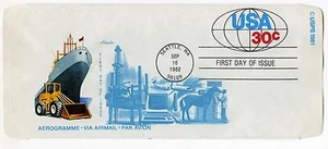 UC55 30c World Trade Aerogramme, Artmaster, FDC - Bild 1 von 1