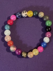 Natural Gemstone Bracelet Mixed Stones - Picture 1 of 5