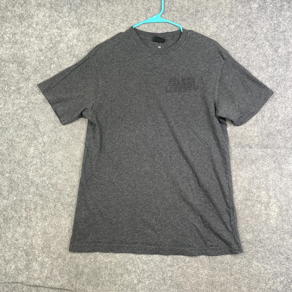 Filson C.C. Filson Co. Gray Graphic T-Shirt Men's Size Small Logo Spellout - Image 1 of 4