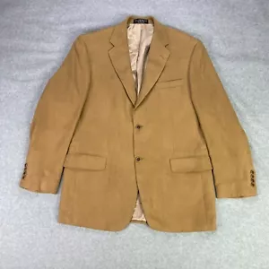 Gianfranco Ruffini Italy Sport Coat Mens 42R Tan Microfiber Business Casual EUC - Picture 1 of 9
