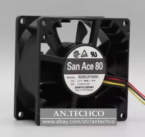 Sanyo 9G0812P1K091 8038 DC12V 1.8A 4-Wire PWM Server Cooling Fan - Afbeelding 1 van 1