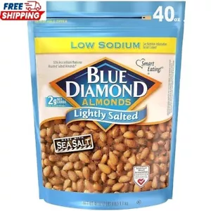 Blue Diamond Almonds Low Sodium Lightly Salted Snack Nuts, 40 Oz Resealable Bag - Picture 1 of 6