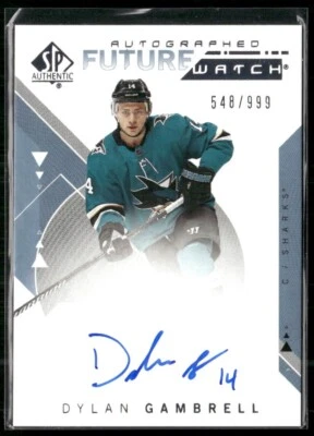Dylan Gambrell 2018-19 SP Authentic Auto Future Watch #172 Rookie Auto RC /999 - Image 1 of 2