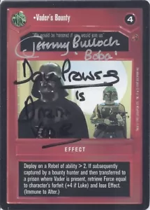 Star Wars CCG - Dave Prowse & Jeremy Bulloch † - signed card - autograph - Bild 1 von 1