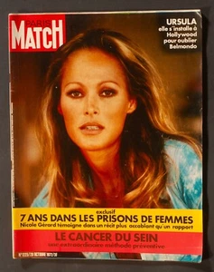'PARIS-MATCH' FRENCH VINTAGE MAGAZINE URSULA ANDRESS COVER 28 OCTOBER 1972 - Picture 1 of 3
