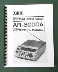 AOR AR-3000A Bedienungsanleitung - Premium Karte Lagerumschläge & 28 Pfund Papier! - Bild 1 von 1