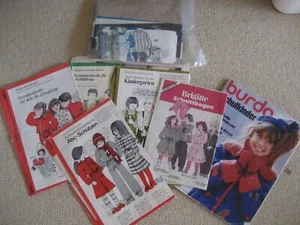 Konvolut Vintage Schnittmuster 8x Brigitte(1xBurda) für Kinder 1976-1984 - Bild 1 von 2
