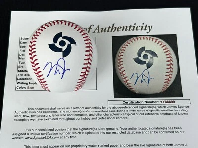 MIKE TROUT  2023 WBC Perfect 10 signed OML baseball LA ANGELS JSA LOA COA - Image 1 of 4