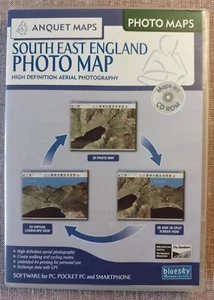 Anquet Maps. South East England Photo Map. CD-ROM. Ordnance Survey. Free Postage - Afbeelding 1 van 3