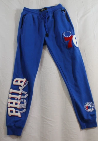 MEN'S NBA PRO STANDARD PHILADELPHA 76ERS SWEAT PANTS BLUE SMALL Cover