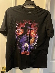 WWE Shirt Men's XL Black Undertaker Hells Gate Wrestling Authentic Cotton - Picture 1 of 5