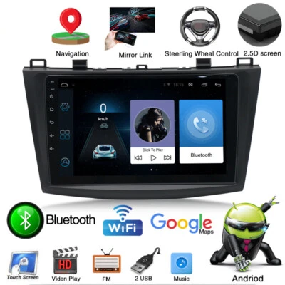 9" Car Stero Android9.1 Car Radio For 2011-2019 MAZDA3 With GPS Sat Nav WIFI USB - Image 1 of 4