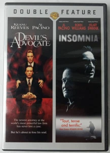 Warner Bros Double Feature Devils Advocate/Insomnia DVD Al Pacino, Keanu Reeves - Imagen 1 de 8